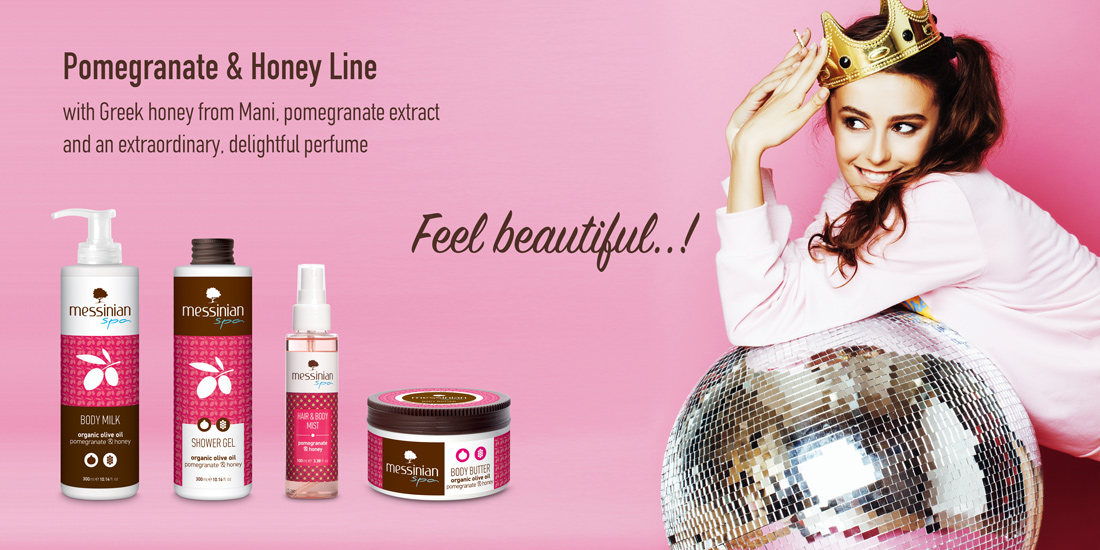 Messinian spa body milk pomegranate and honey