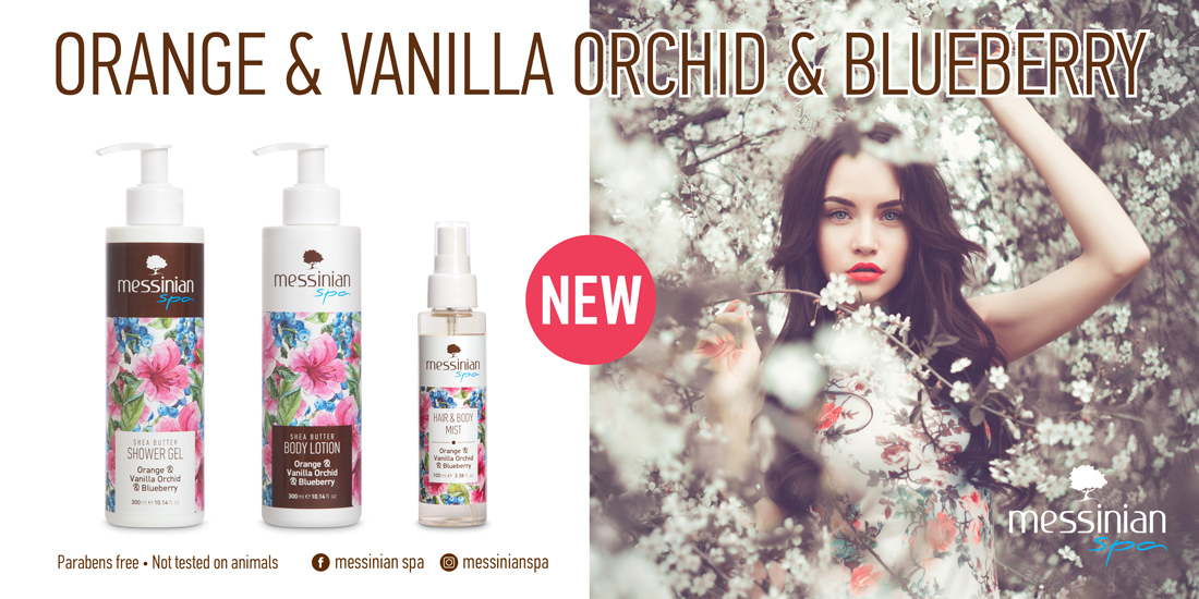 Orange and Vanilla Orchid & Blueberry line
